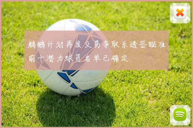 鹈鹕计划再度交易争取乐透签瞄准前十潜力球员名单已确定